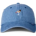 casquette-courbee-bleue-denim-ajustable-washed-coloured-girl-djinns