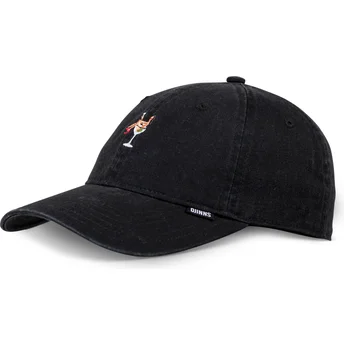 Cappellino nero con visiera curva regolabile Coloured Girl di Djinns