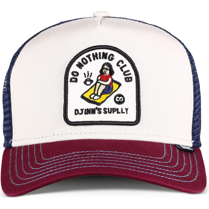 cappellino-trucker-granata-e-blu-do-nothing-club-hft-dnc-13-di-djinns