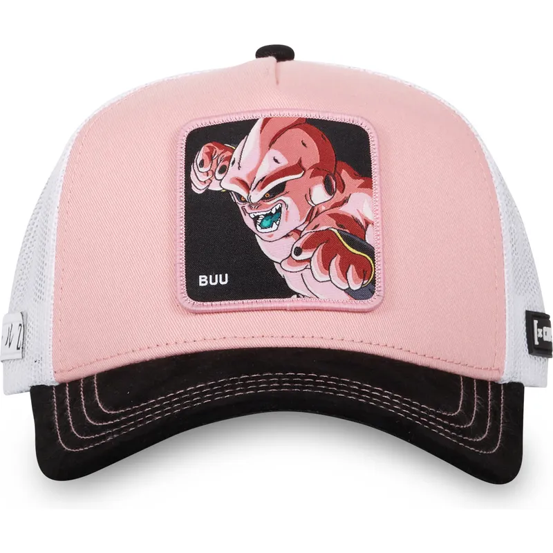 trucker-keps-rosa-vit-och-svart-kid-buu-dbz8-buu-dragon-ball-fran-capslab