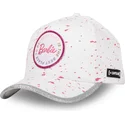 capslab-bar2-barbie-verstellbare-weisse-und-graue-kappe-mit-gebogenem-schirm