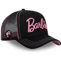 casquette-trucker-noire-bar6-barbie-capslab