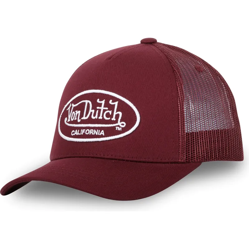rote-verstellbare-trucker-kappe-lof-b11-von-von-dutch