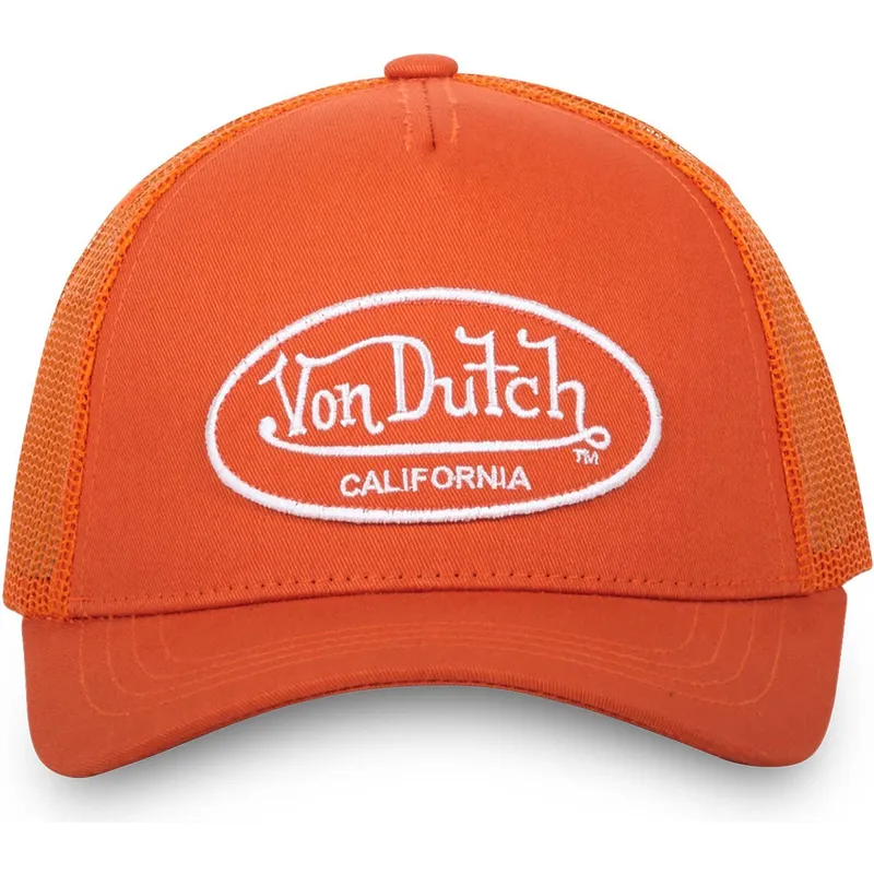 cappellino-trucker-arancione-regolabile-lof-b12-di-von-dutch