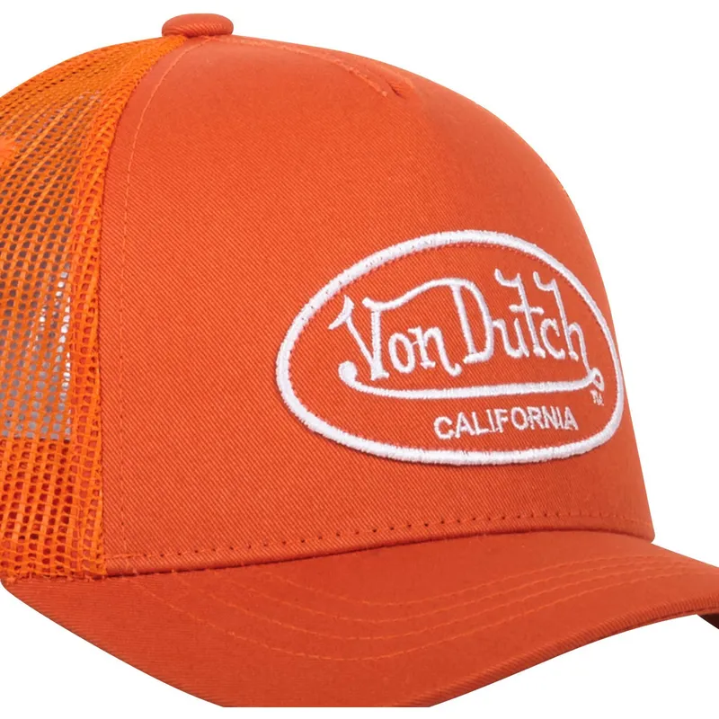 cappellino-trucker-arancione-regolabile-lof-b12-di-von-dutch