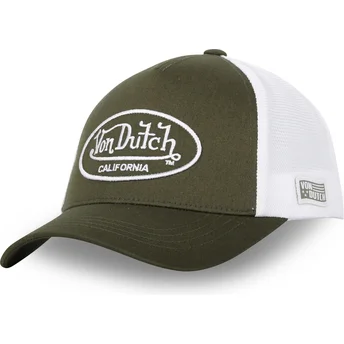 Cappellino trucker verde e bianco regolabile LOF B16 di Von Dutch