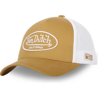 Gorra trucker marrón y blanca ajustable LOF B18 de Von Dutch