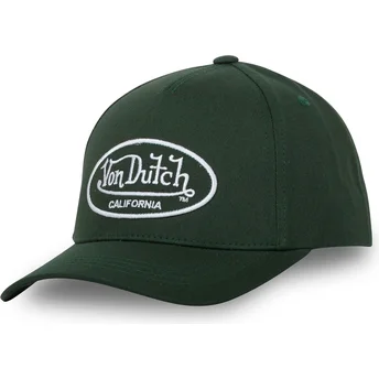 Von Dutch Curved Brim LOF C08 Green Adjustable Cap