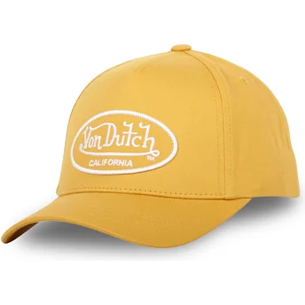 Von Dutch Curved Brim LOF C09 Yellow Adjustable Cap