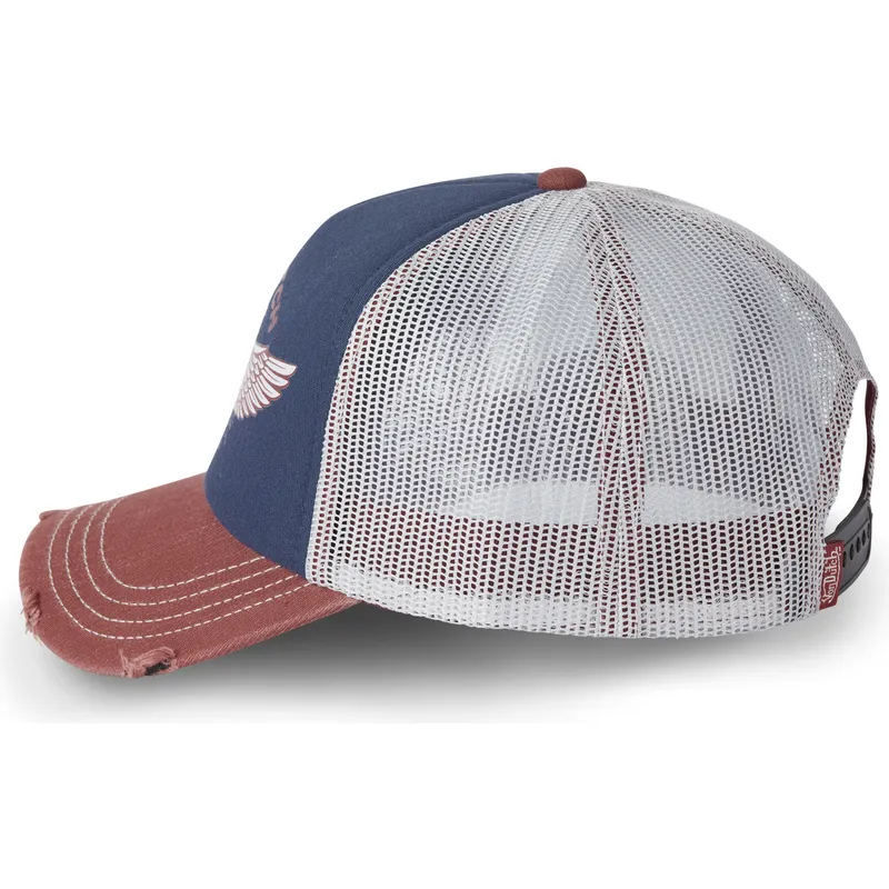 gorra-trucker-blu-e-marrone-crew19-di-von-dutch