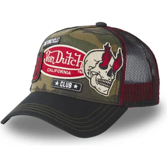 Cap curbată camouflage snapback de Von Dutch