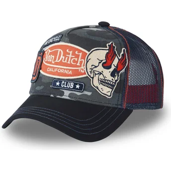Cap curbată camouflage snapback de Von Dutch