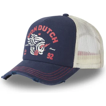 Casquette trucker bleue marine CREW16 Von Dutch