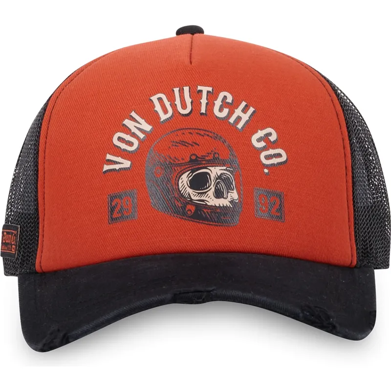 truckerkeps-orange-och-svart-crew17-fran-von-dutch