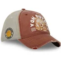 casquette-courbee-marron-et-grise-ajustable-fir-cb-von-dutch