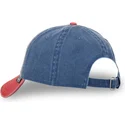 casquette-courbee-grise-bleue-et-rouge-ajustable-mot-von-dutch