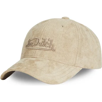 Casquette courbée beige ajustable SUE E Von Dutch