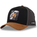 casquette-courbee-noire-et-marron-snapback-bugs-bunny-et-daffy-duck-loo10-bad-looney-tunes-capslab