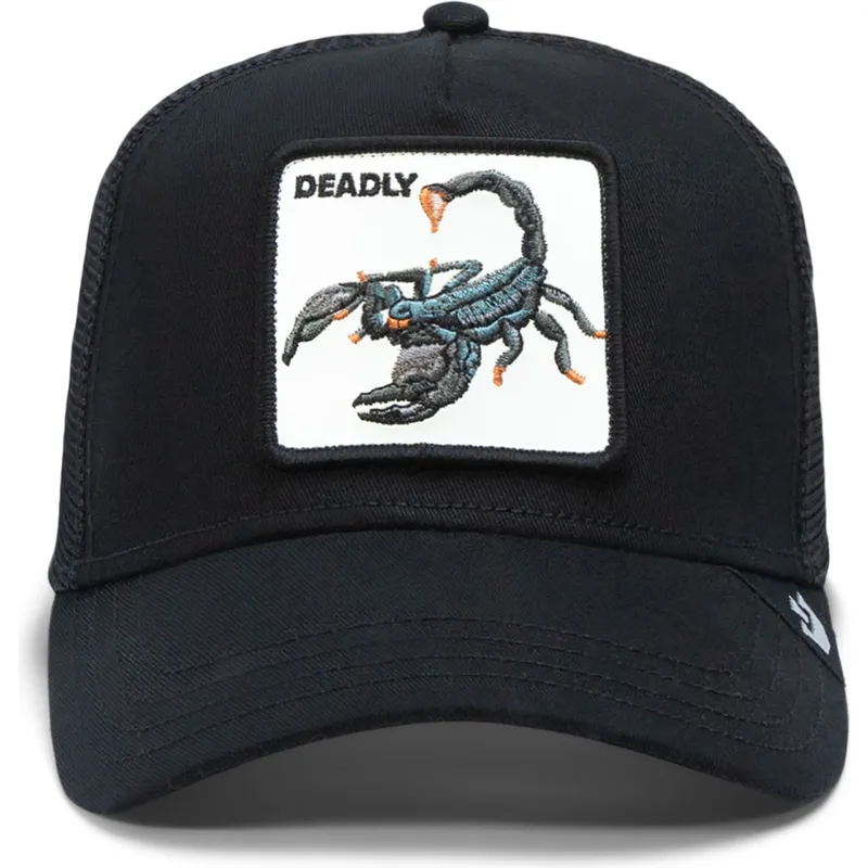 trucker-cap-schwarz-skorpion-deadly-the-deadliest-scorpion-the-farm-von-goorin-bros