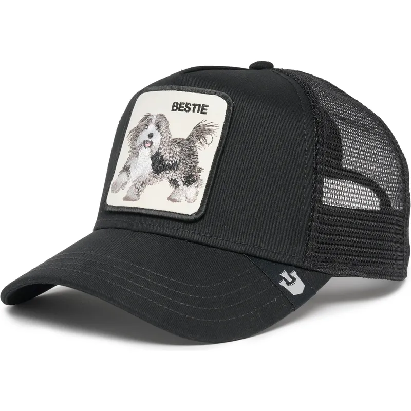 cappellino-trucker-nero-cane-the-bestie-dog-the-farm-di-goorin-bros