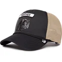 casquette-trucker-noire-et-beige-panthere-gb2-black-panther-the-rocker-the-farm-goorin-bros