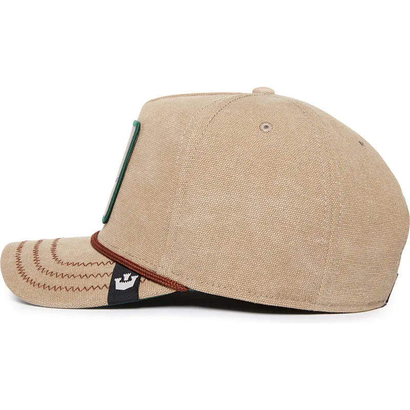 epci-curbata-bej-snapback-lucky-duck-canvas-the-farm-de-goorin-bros