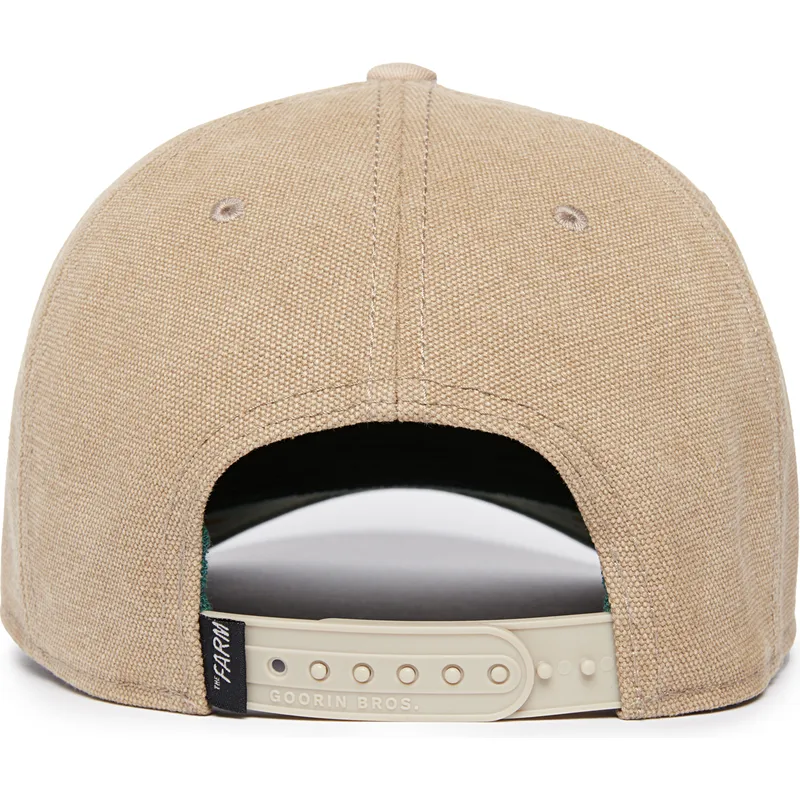 epci-curbata-bej-snapback-lucky-duck-canvas-the-farm-de-goorin-bros
