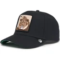 svart-bojd-keps-snapback-lejon-king-field-100-all-season-wool-the-farm-fran-goorin-bros