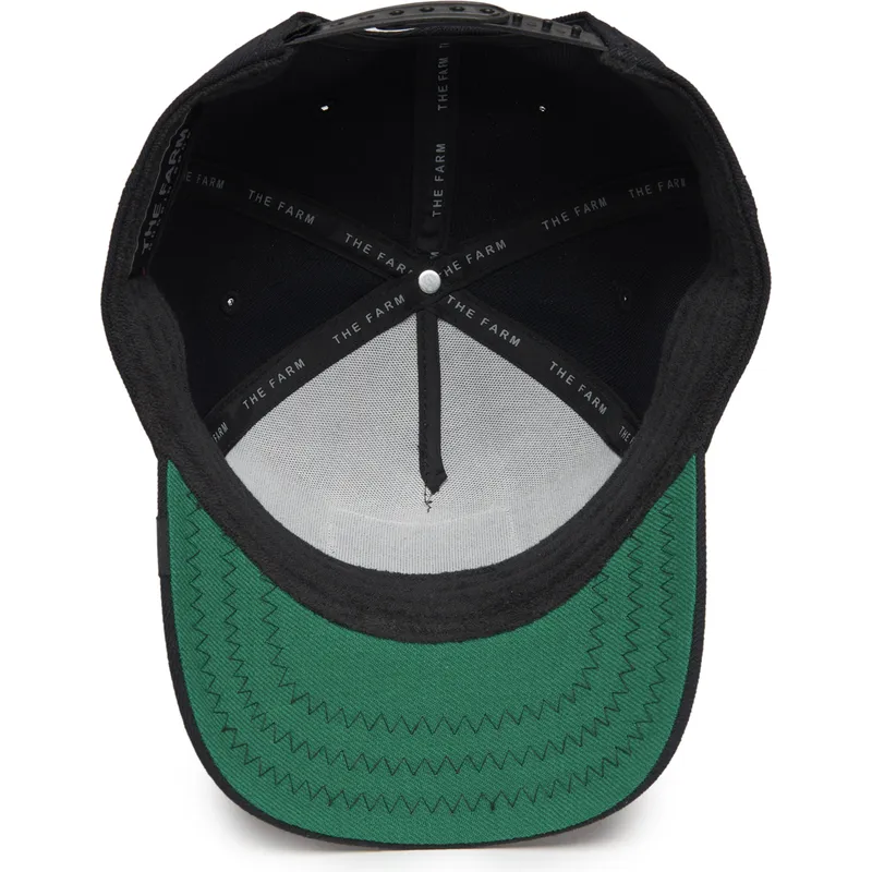 schwarze-snapback-kappe-mit-gebogenem-schirm-lowe-king-field-100-all-season-wolle-the-farm-von-goorin-bros