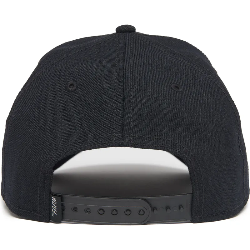 cappello-curvo-nero-snapback-pantera-black-panther-field-100-all-season-wool-the-farm-di-goorin-bros