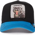cappellino-trucker-nero-e-blu-pantera-strength-panther-fan-the-farm-di-goorin-bros