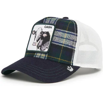 Șepci curbată bleumarin snapback Cash Moon Cow UK Plaid The Farm de Goorin Bros.