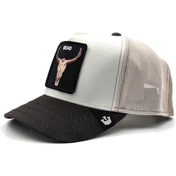 epci-curbata-maro-snapback-dead-skull-tri-tone-the-farm-de-goorin-bros