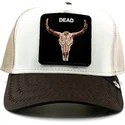 epci-curbata-maro-snapback-dead-skull-tri-tone-the-farm-de-goorin-bros