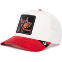 gorra-trucker-bianca-e-rossa-cane-dobermann-beware-the-suede-doberman-the-farm-di-goorin-bros