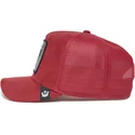 casquette-trucker-rouge-bull-raging-the-suede-rager-the-farm-goorin-bros