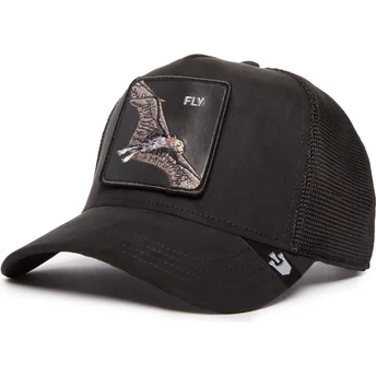 epci-curbata-negru-snapback-fly-the-suede-bat-blacked-out-the-farm-de-goorin-bros