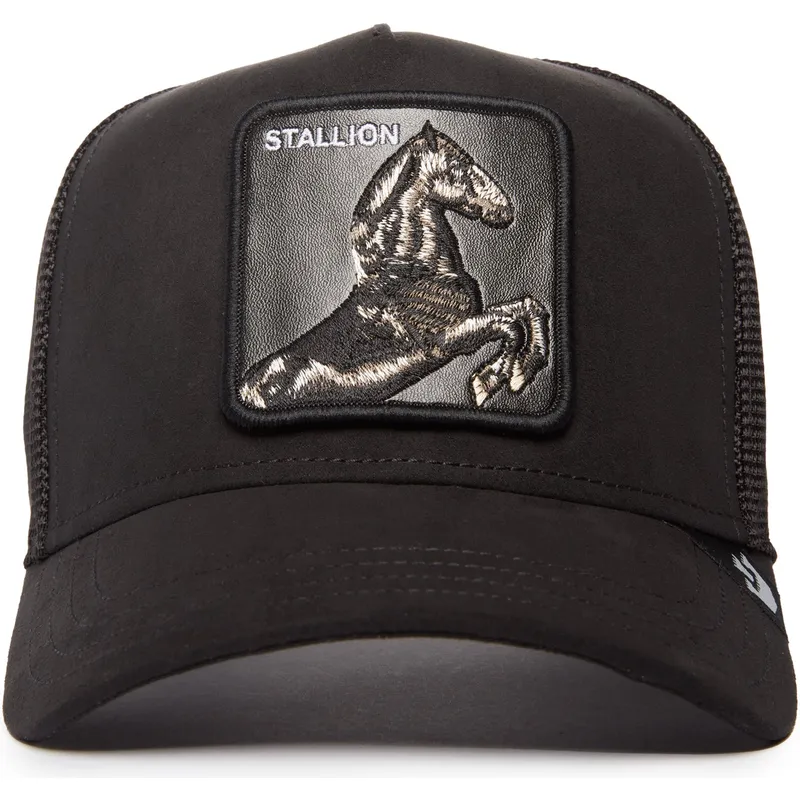 epci-curbata-negru-snapback-the-suede-stallion-blacked-out-the-farm-de-goorin-bros