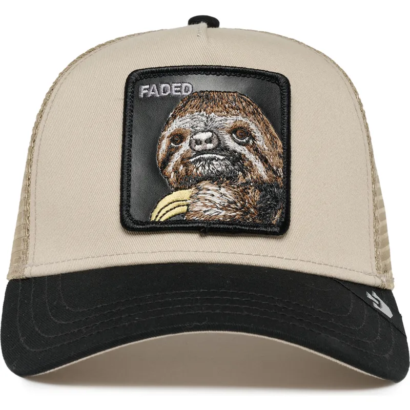 epci-curbata-bej-snapback-the-faded-sloth-eco-brutalism-the-farm-de-goorin-bros