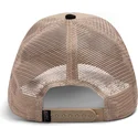 casquette-trucker-beige-et-noire-serpent-the-vicious-snake-eco-brutalism-the-farm-goorin-bros