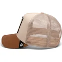 gorra-trucker-beige-y-marron-guepardo-the-warrior-cheetah-big-cats-the-farm-de-goorin-bros