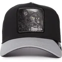 czarna-i-szara-czapka-trucker-z-pantera-the-black-panther-big-cats-the-farm-od-goorin-bros