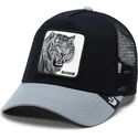 goorin-bros-svart-och-gra-truckerkeps-med-tiger-the-savage-tiger-big-cats-the-farm