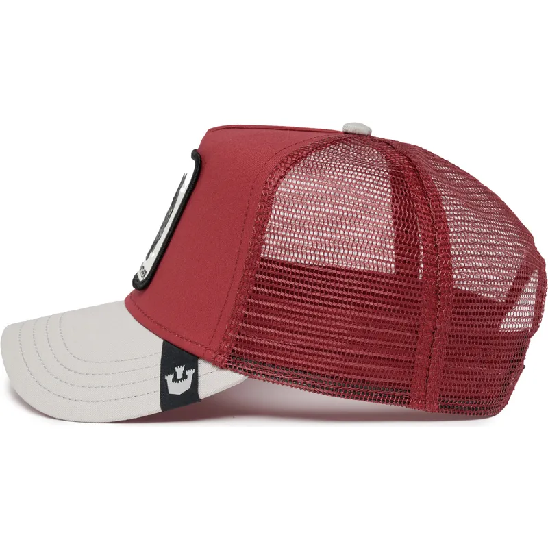 trucker-cap-rot-und-grau-panther-the-panther-big-cats-the-farm-von-goorin-bros