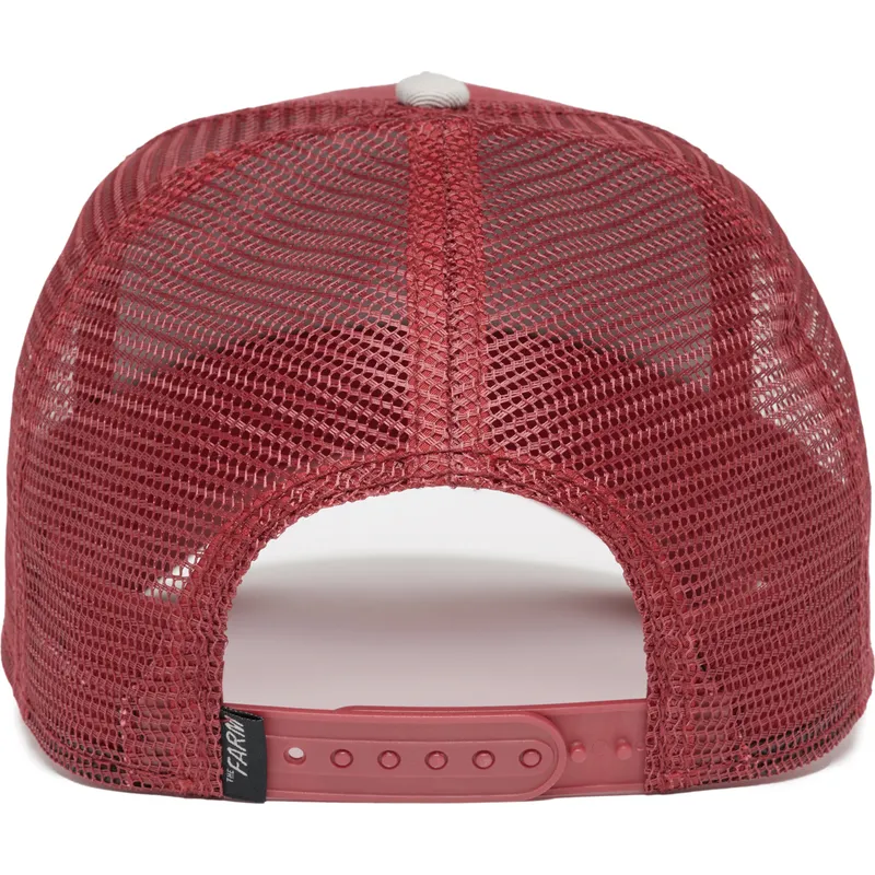 cappellino-trucker-rosso-e-grigio-pantera-the-panther-big-cats-the-farm-di-goorin-bros