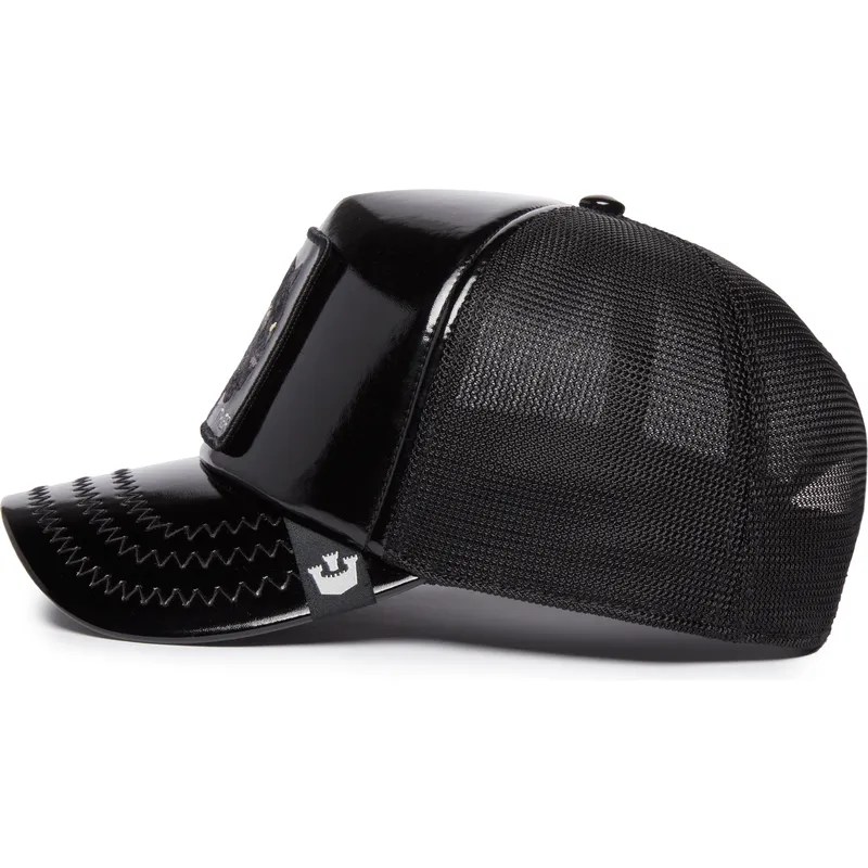 epci-curbata-negru-snapback-obsidian-panther-puff-patent-the-farm-de-goorin-bros