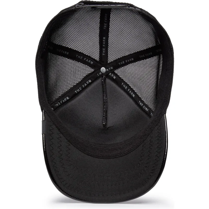 epci-curbata-negru-snapback-obsidian-panther-puff-patent-the-farm-de-goorin-bros