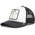 casquette-trucker-blanche-et-noire-pour-enfant-pingouin-cool-tuxie-the-farm-goorin-bros