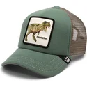 casquette-trucker-verte-pour-enfant-dinosaure-t-rex-monster-little-tyrant-extinct-the-farm-goorin-bros