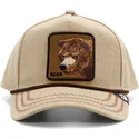 epci-curbata-maro-snapback-bear-bare-duck-canvas-the-farm-de-goorin-bros